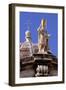 Statue on Top of Church Dome-Jon Hicks-Framed Photographic Print