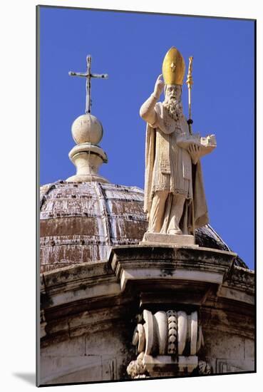 Statue on Top of Church Dome-Jon Hicks-Mounted Photographic Print