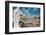 Statue Overlooking St. Peters Square-null-Framed Photographic Print