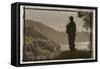 Statue overlooking the Bay-Theo Westenberger-Framed Stretched Canvas