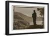 Statue overlooking the Bay-Theo Westenberger-Framed Photographic Print