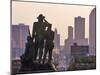 Statue Overlooking the City, Des Moines, Iowa-Chuck Haney-Mounted Photographic Print