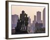 Statue Overlooking the City, Des Moines, Iowa-Chuck Haney-Framed Photographic Print