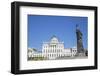 Statue, Pamyatnik Knyazyu Vladimiru, Pashkov House in the background, Moscow, Russia-Richard Maschmeyer-Framed Photographic Print