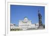 Statue, Pamyatnik Knyazyu Vladimiru, Pashkov House in the background, Moscow, Russia-Richard Maschmeyer-Framed Photographic Print