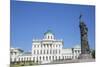 Statue, Pamyatnik Knyazyu Vladimiru, Pashkov House in the background, Moscow, Russia-Richard Maschmeyer-Mounted Photographic Print