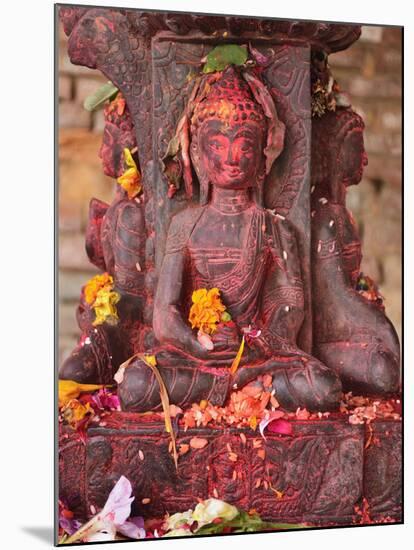 Statue, Patan, Bagmati, Central Region (Madhyamanchal), Nepal, Asia-Jochen Schlenker-Mounted Photographic Print