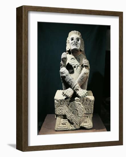 Statue Portraying Xochipilli, God of Flowers and Love-null-Framed Giclee Print