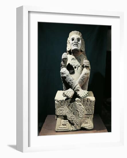 Statue Portraying Xochipilli, God of Flowers and Love-null-Framed Giclee Print