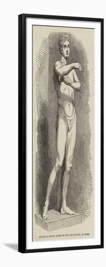 Statue Recently Found in the Trastevere, at Rome-null-Framed Giclee Print