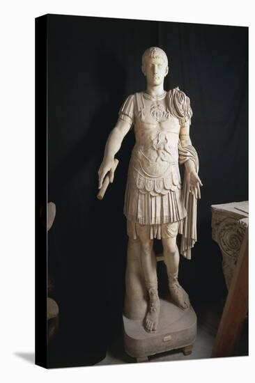 Statue Representing the Emperor Caligula-null-Stretched Canvas