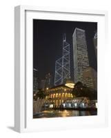 Statue Square, Cheung Kong Centre and Sin Hua Bank, Hong Kong-Sergio Pitamitz-Framed Photographic Print