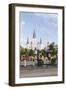 Statue, St. Louis Cathedral, Jackson Square, French Quarter, New Orleans, Louisiana, USA-Jamie & Judy Wild-Framed Photographic Print