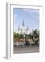 Statue, St. Louis Cathedral, Jackson Square, French Quarter, New Orleans, Louisiana, USA-Jamie & Judy Wild-Framed Photographic Print