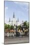 Statue, St. Louis Cathedral, Jackson Square, French Quarter, New Orleans, Louisiana, USA-Jamie & Judy Wild-Mounted Photographic Print