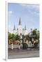 Statue, St. Louis Cathedral, Jackson Square, French Quarter, New Orleans, Louisiana, USA-Jamie & Judy Wild-Framed Photographic Print