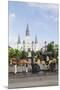 Statue, St. Louis Cathedral, Jackson Square, French Quarter, New Orleans, Louisiana, USA-Jamie & Judy Wild-Mounted Premium Photographic Print