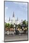 Statue, St. Louis Cathedral, Jackson Square, French Quarter, New Orleans, Louisiana, USA-Jamie & Judy Wild-Mounted Photographic Print