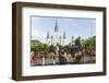 Statue, St. Louis Cathedral, Jackson Square, French Quarter, New Orleans, Louisiana, USA-Jamie & Judy Wild-Framed Photographic Print