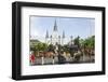 Statue, St. Louis Cathedral, Jackson Square, French Quarter, New Orleans, Louisiana, USA-Jamie & Judy Wild-Framed Photographic Print