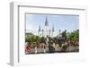 Statue, St. Louis Cathedral, Jackson Square, French Quarter, New Orleans, Louisiana, USA-Jamie & Judy Wild-Framed Photographic Print