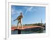 Statue The Weight of Oneself, Passarelle du Palais de Justice, Lyon, Auvergne-Rhone-Alpes, France-Jean Brooks-Framed Photographic Print