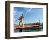 Statue The Weight of Oneself, Passarelle du Palais de Justice, Lyon, Auvergne-Rhone-Alpes, France-Jean Brooks-Framed Photographic Print