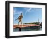 Statue The Weight of Oneself, Passarelle du Palais de Justice, Lyon, Auvergne-Rhone-Alpes, France-Jean Brooks-Framed Photographic Print