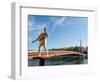 Statue The Weight of Oneself, Passarelle du Palais de Justice, Lyon, Auvergne-Rhone-Alpes, France-Jean Brooks-Framed Photographic Print