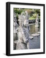 Statue, Tirta Gangga royal water garden, Bali, Indonesia, Southeast Asia, Asia-Melissa Kuhnell-Framed Photographic Print