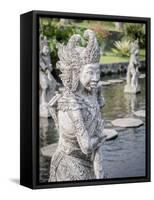Statue, Tirta Gangga royal water garden, Bali, Indonesia, Southeast Asia, Asia-Melissa Kuhnell-Framed Stretched Canvas