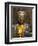 Statue with Offering of Marigold Flowers, Emerald Buddha Temple, Bangkok, Thailand, Southeast Asia-Alain Evrard-Framed Photographic Print