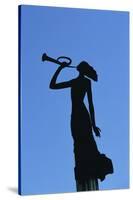 Statue, Woman, Laisves Aleja Avenue, Promenade, Kaunas, Lithuania-Dallas and John Heaton-Stretched Canvas