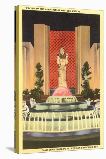 Statue, World's Fair, San Francisco, California-null-Stretched Canvas