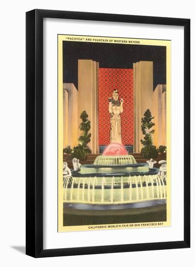 Statue, World's Fair, San Francisco, California-null-Framed Art Print