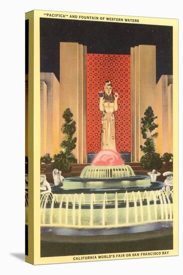 Statue, World's Fair, San Francisco, California-null-Stretched Canvas