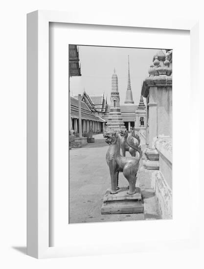 Statues and Bangkok Buildings-Philip Gendreau-Framed Photographic Print