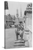 Statues and Bangkok Buildings-Philip Gendreau-Stretched Canvas