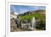 Statues and Fountains Below the Citadel of Erbil (Hawler)-Michael Runkel-Framed Photographic Print