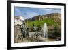 Statues and Fountains Below the Citadel of Erbil (Hawler)-Michael Runkel-Framed Photographic Print