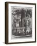 Statues around a Lime-Tree in Nuremberg Castle-null-Framed Giclee Print