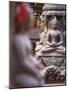 Statues at Swayambhunath Stupa (UNESCO World Heritage Site), Kathmandu, Nepal-Ian Trower-Mounted Photographic Print