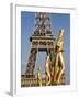 Statues at Trocadero and Eiffel Tower-Rudy Sulgan-Framed Photographic Print