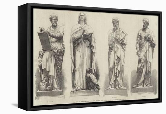 Statues by Thorwaldsen in the Church of Notre Dame, at Copenhagen-null-Framed Stretched Canvas