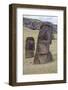 Statues Called Moais at Rano Raraku-Hal Beral-Framed Photographic Print