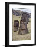 Statues Called Moais at Rano Raraku-Hal Beral-Framed Photographic Print