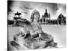 Statues,Chantilly Chateau, Picardy, France-Simon Marsden-Stretched Canvas