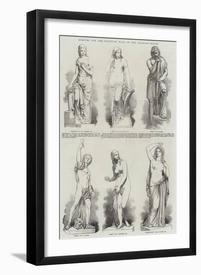 Statues for the Egyptian Hall in the Mansion House-null-Framed Giclee Print