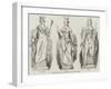 Statues for the New Wing of Somerset-House, Office of Inland Revenue-null-Framed Premium Giclee Print