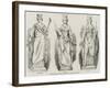 Statues for the New Wing of Somerset-House, Office of Inland Revenue-null-Framed Giclee Print